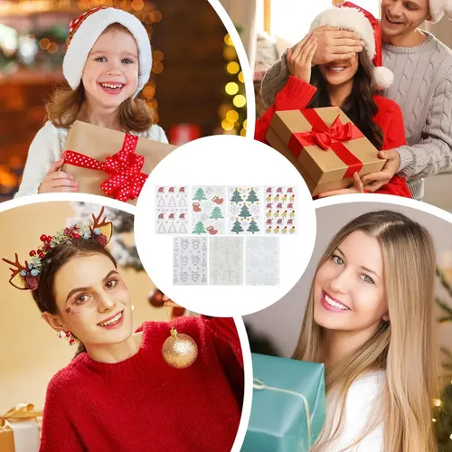 Pegatinas Navideñas Con Diamantes De Imitación For La Cara