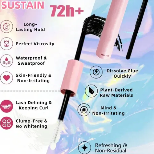 Kit Extensiones De Pestañas En Grupos Con Pinza Y Aplicador 30/40djiu-2