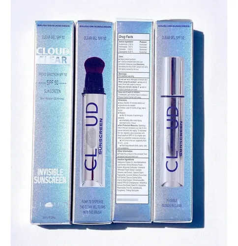 Protector Solar Facial Cloud Spf50 Con Brocha En Gel