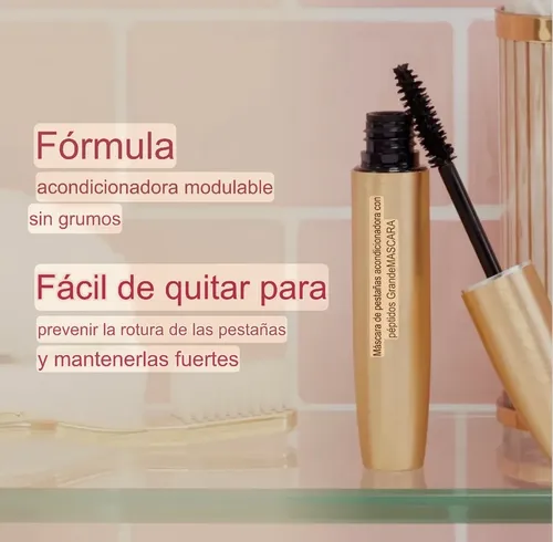 Máscara De Pestañas Grandemascara Peptidos Grande Cosmetics