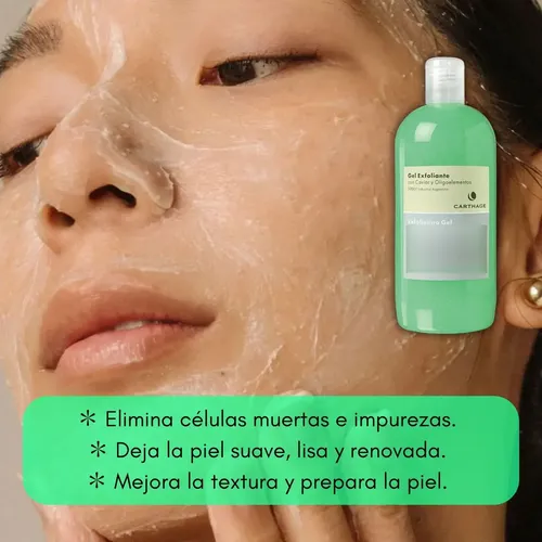 Gel Exfoliante Carthage Facial Renovador Limpieza Caviar 500