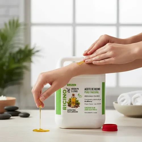 Aceite De Ricino Puro Natural Prensado En Frío X 5 Lt