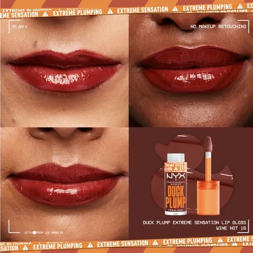 Nyx Duck Plump Brillo Labial Gloss Wine Not Color Vino