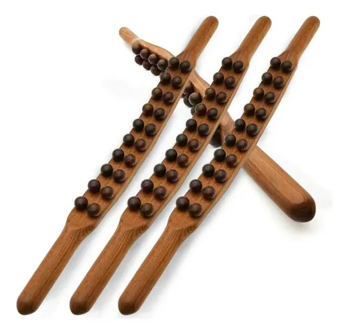 Caña Gua Sha Con Cuentas 8/20/31 Para Masaje En Casa