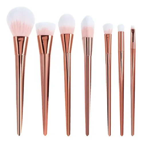 Kit Aplicador De Maquillaje En Polvo Profesional De 7 Piezas