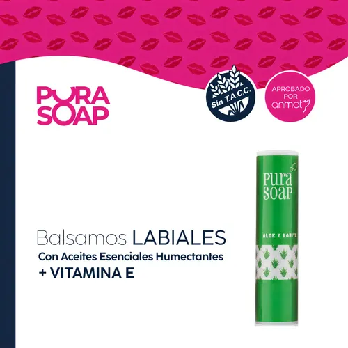 Balsamo Labial Hidratante Aloe Vera Pura Soap