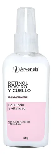 Crema Retinol Rostro Y Cuellos Anti Arrugas 60cc Arvensis