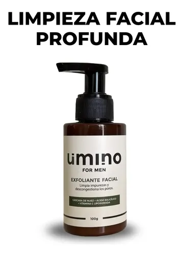 Exfoliante Limpieza Facial Hombres Piel Grasa Umino
