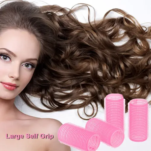 10 Rulos De Pelo Grandes Autoadhesivos Para Sal