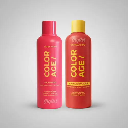 Shampoo + Acondicionador 1 Litro Extra Ácido Color Age