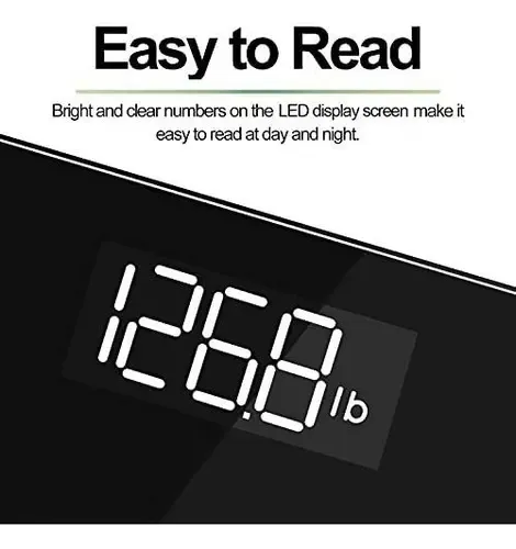 Báscula Digital Renpho Negra Con Bluetooth 180kg Pantalla App BG260R