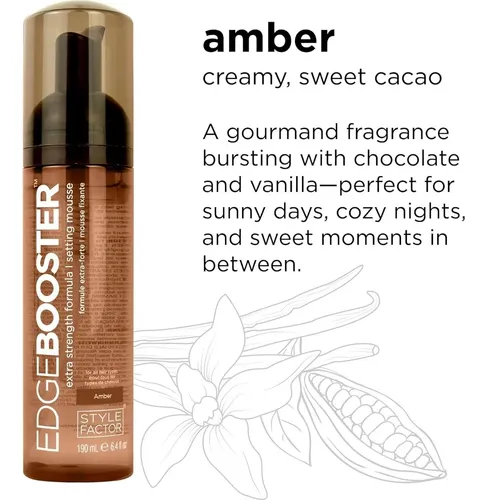 Style Factor Mousse Edge Booster  2.5 Oz  Amber