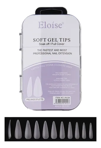 Tips Uñas Eloise Soft Gel Nails Press On 120pcs Postizas