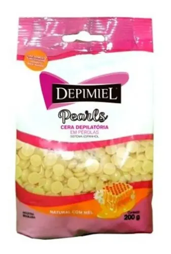 Cera Depilatoria en Perlas Depimiel Natural para Sistema Español 200g