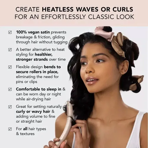 Set De 6 Modeladores De Cabello Sin Calor Cubiertos