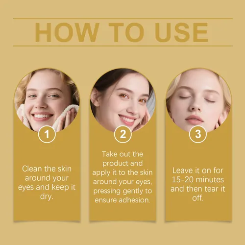 Parches Hidratantes Eelhoe Gold Para Ojos Suaves Y Regordete