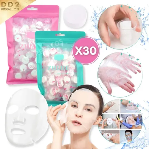 Mascara O Mascarilla Comprimida Facial Pastilla Cápsula X30
