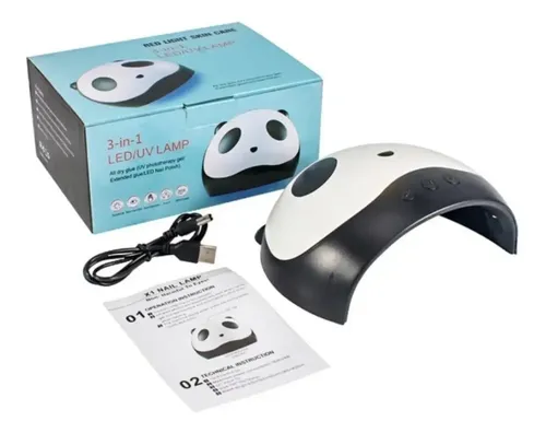 Cabina Uv Led Para Uñas Panda 36w Lampara Unas Manicuría