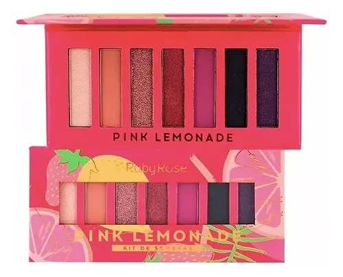 Paleta Kit De Sombras De 7 Tonos Pink Lemonade By Ruby Rose