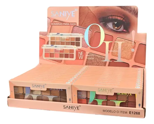 Paleta Sombras Para Ojos Oh! Metalizadas Maquillaje Saniye