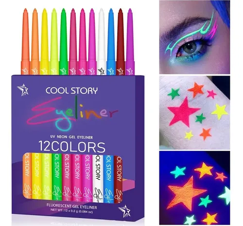 Delineador Neón Uv 12 Colores Bestland