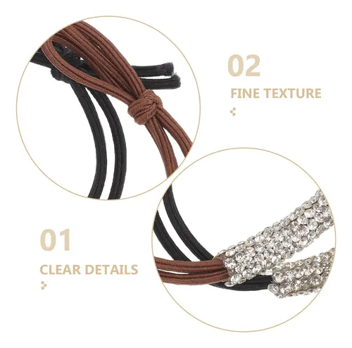 24 Cintas Para El Pelo Con Diamantes De Imitación Bandas Elá