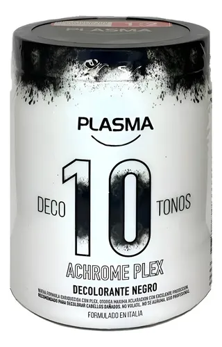 Polvo Decolorante 10 Tonos Plasma Con Plex 500grs