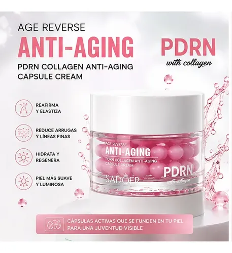 Crema Facial Sadoer Pdrn Colágeno Anti Age Cápsulas X 60g