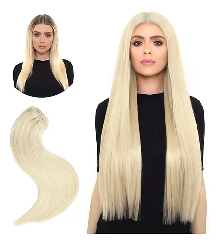 Extensiones De Cabello Humano Real 55cm 7pcs 105g #60