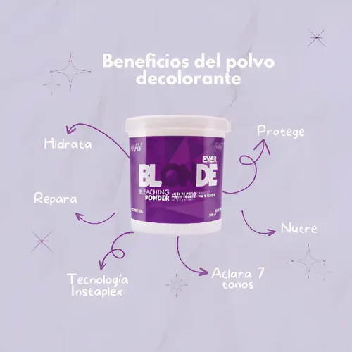 Polvo Decolorante Mav Blanco X6 Con Instaplex X 500gr