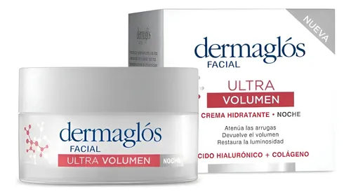 Crema Dermaglós Hidratante De Noche Ultra Volumen 50g Normal A Seca Noche