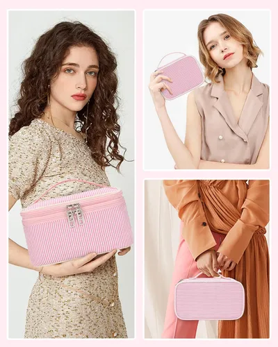 Relavel Bolsa De Maquillaje Grande, Bolsa De Cosméticos Port