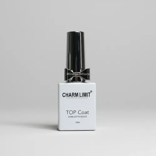 Top Coat Transparente Marca Charm Limit 10ml Uv/led