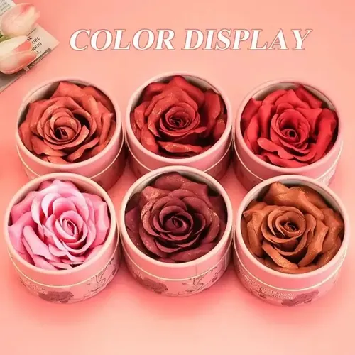 Flower Blush Rubor 3d Con Pétalos De Rosa Polvo Compacto 3.5 Tono Del Maquillaje 05