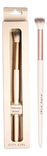 Brocha Maquillaje Difuminar City Girl Sintético Rosa