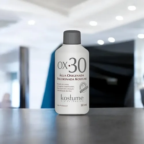 Oxidante En Crema Agua Oxigenada Emulsionada Kostume 90ml Tono 30 Vol