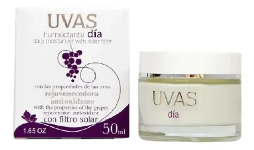 Crema Humectante Dia Con Filtro Solar 50ml. Uvas Concetrada Tipo de piel 50ml