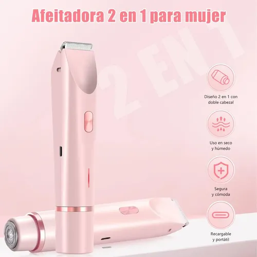2 En 1 Rasuradora Electrica Mujer, Afeitadora Depiladora