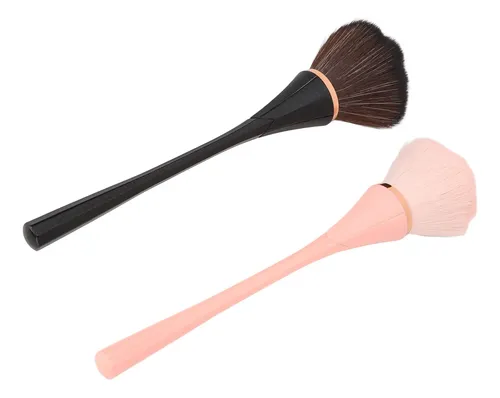 Juego De Brochas De Maquillaje Para Polvo Suelto, 2 Zl