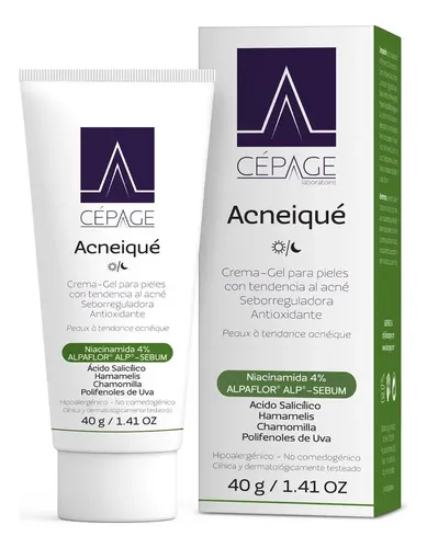Acneique Crema 40g Piel Grasa Acneica Cepage Antioxidante