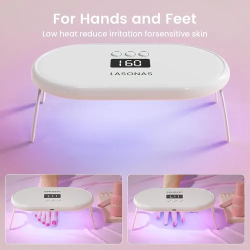 Lámpara De Uñas Uv Led Lasonas 24w Mini Portátil 3