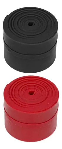 Bandas De Hilo Muscular Fitness Band 2 Rollos Negro.