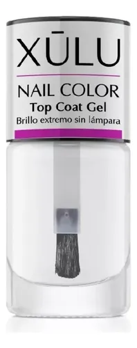 Esmalte Para Uñas Top Coat Efecto Gel Xulu Z826 Color Trasparente