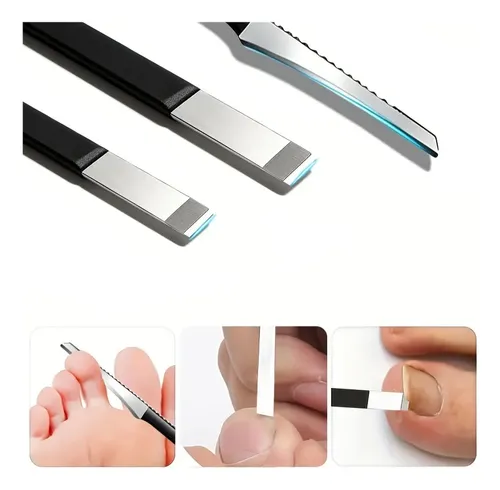 Set De 11 Herramientas De Manicura En Acero Inoxidable