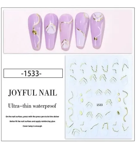 Stickers Adhesivos Colección Liner Y Cuadros X6u Deco Nails