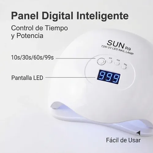 Cabina Uv Led Uñas 4 Temporizadores Pantalla Digital Tactil