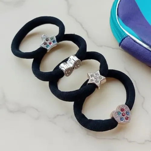 Kit Accesorios Pelo Scrunchies Colitas Hebillas Y Neceser