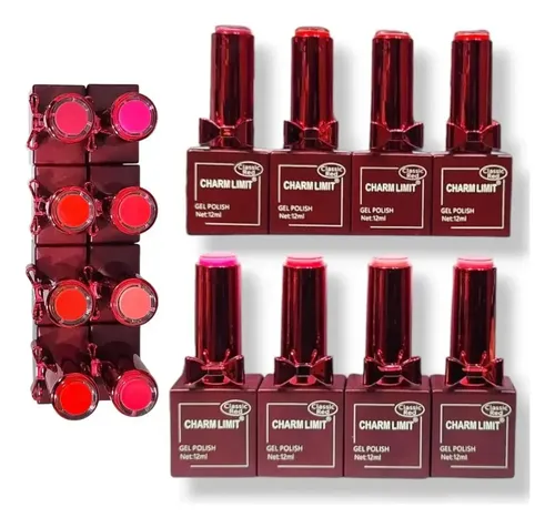 Esmaltes Semipermanentes X1 Tonos Rojos Gel Polish 10ml Uñas 11