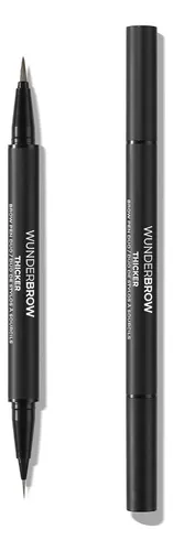 Lápiz Para Cejas Vegano Wunderbrow Dúo, Tono Castaño