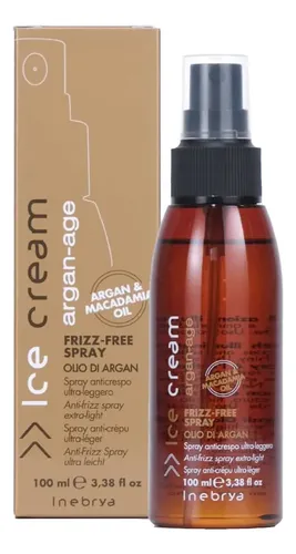 Spray Inebrya Ice Cream Argan Age Antifrizz 100 Ml Con Brill
